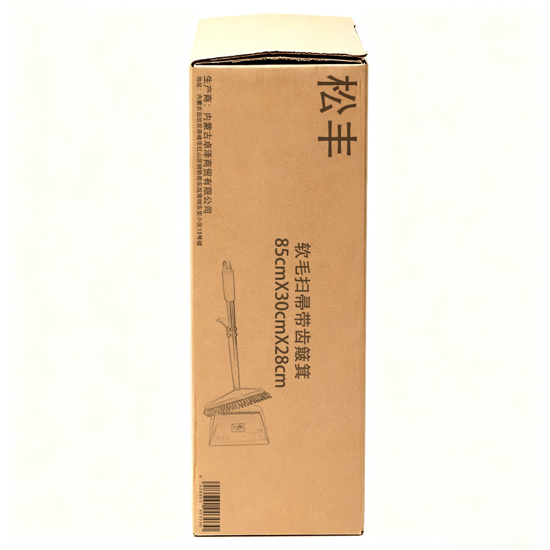 松丰 软毛扫帚带齿簸箕85cmX30cmX28cm套高清大图