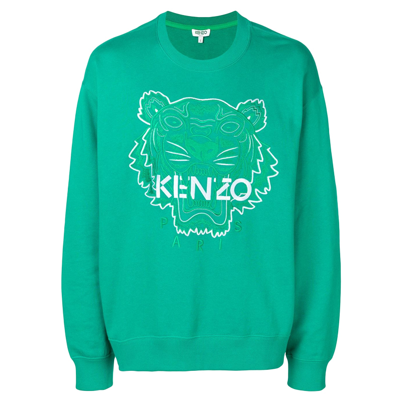 [直营]Kenzo高田贤三 男士虎头刺绣全棉卫衣套头衫虎头衫