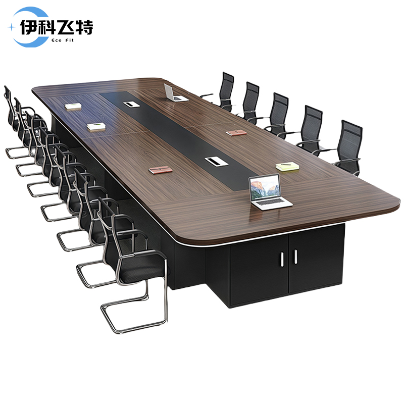 伊科飞特会议桌椅8000*1800*750mm+26把椅子套高清大图