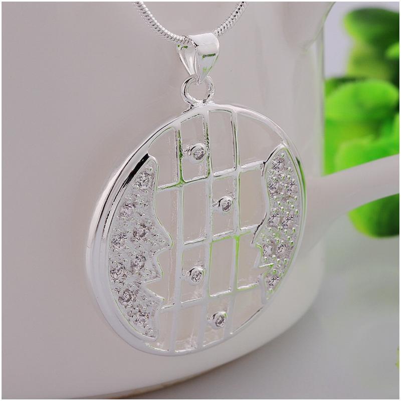 N538 Women Silver Necklace 镀925纯银女项链日韩版锁骨链潮人送女朋友七夕情人节礼物