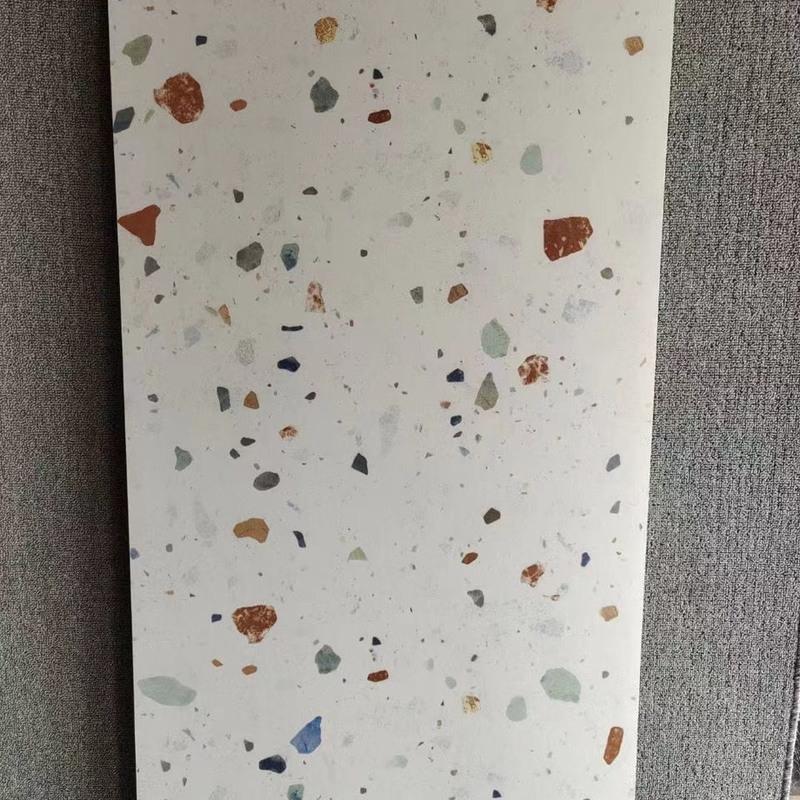 款1彩色通体水磨石瓷砖6001200餐厅商场ins服装店奶茶店工程防滑地砖