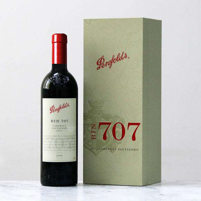 奔富(penfolds) Bin707 干红葡萄酒 红酒 澳大利亚原装进口 750ml 单瓶装 木塞礼盒装