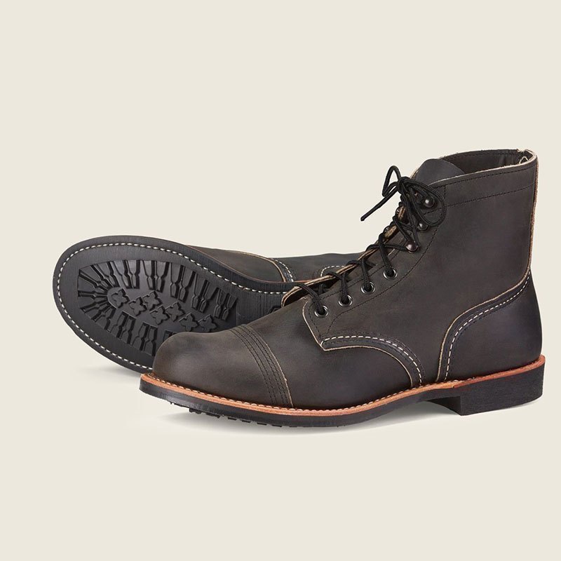 【red wing男士皮靴iron ranger】 红翼red wing男靴 iron ranger钢铁