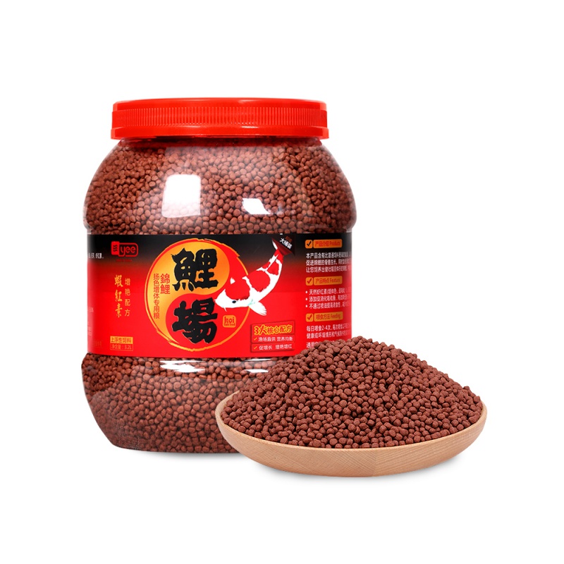 鱼食锦鲤饲料金鱼观赏鱼专用虾红素螺旋藻增色鱼粮小颗粒通用型高清大图