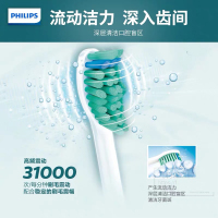 飞利浦(Philips)电动牙刷HX6511/51 31000转/分钟声波震动式牙刷 智能计时模式 清洁/美白