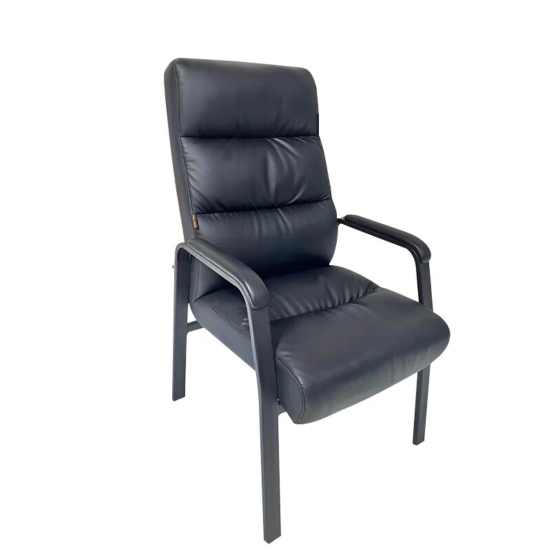 锦北皮质会议椅椅子电脑椅办公椅会议培训椅网布椅弓形椅职员座椅H-1高清大图