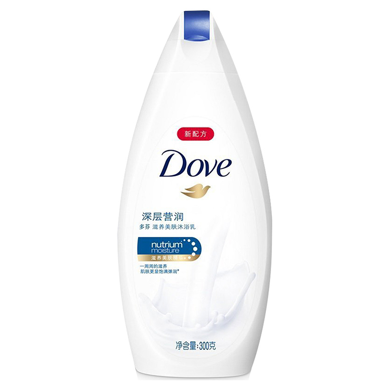 多芬(Dove) 沐浴乳 甜悦水润1KG+深层营润300g[联合利华]