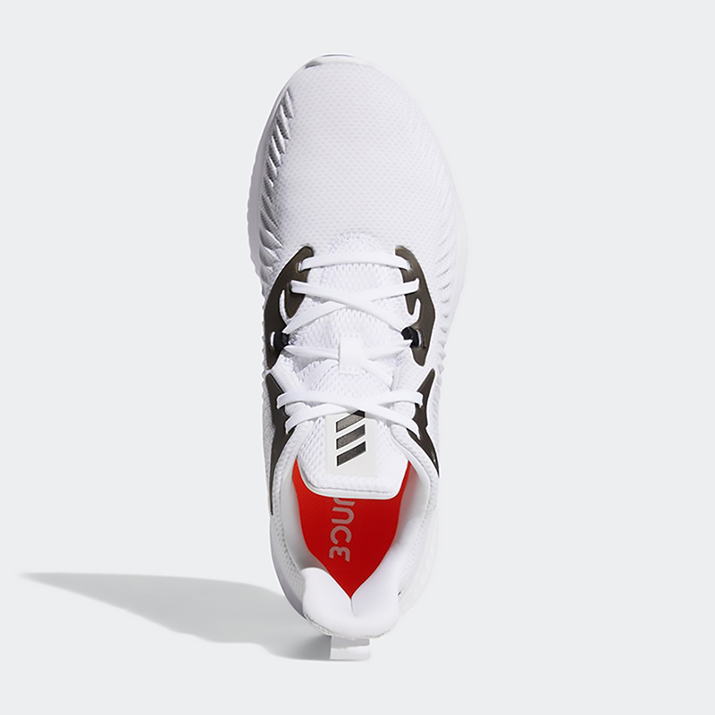 adidasalphabounce3阿尔法系列轻便舒适低帮运动跑步鞋黑白灰ef8061