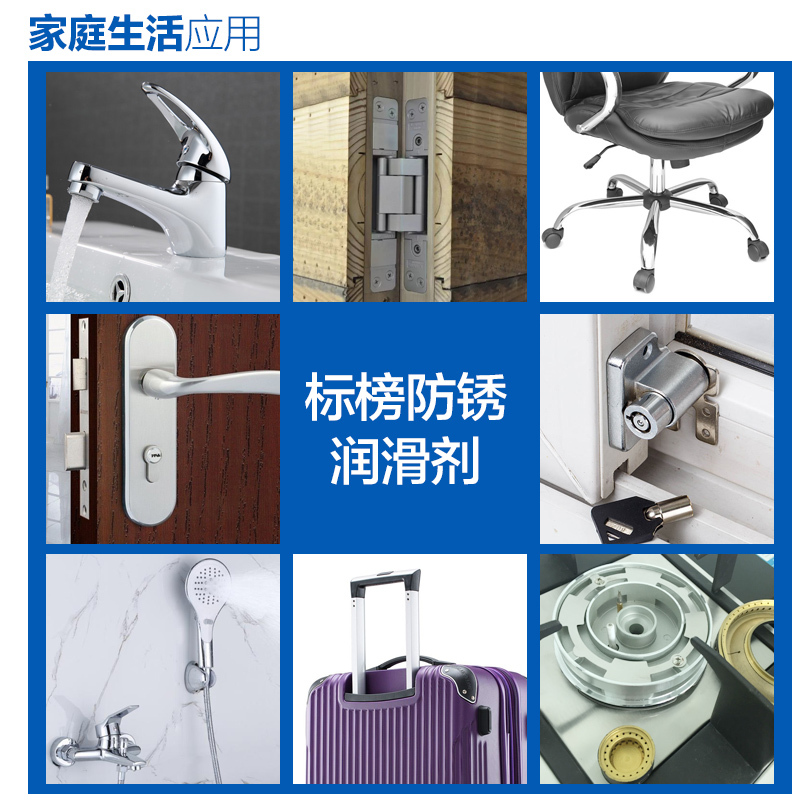 标榜(biaobang)防锈润滑剂 车居两用金属门锁除锈润滑剂 汽车机械铰链松锈灵