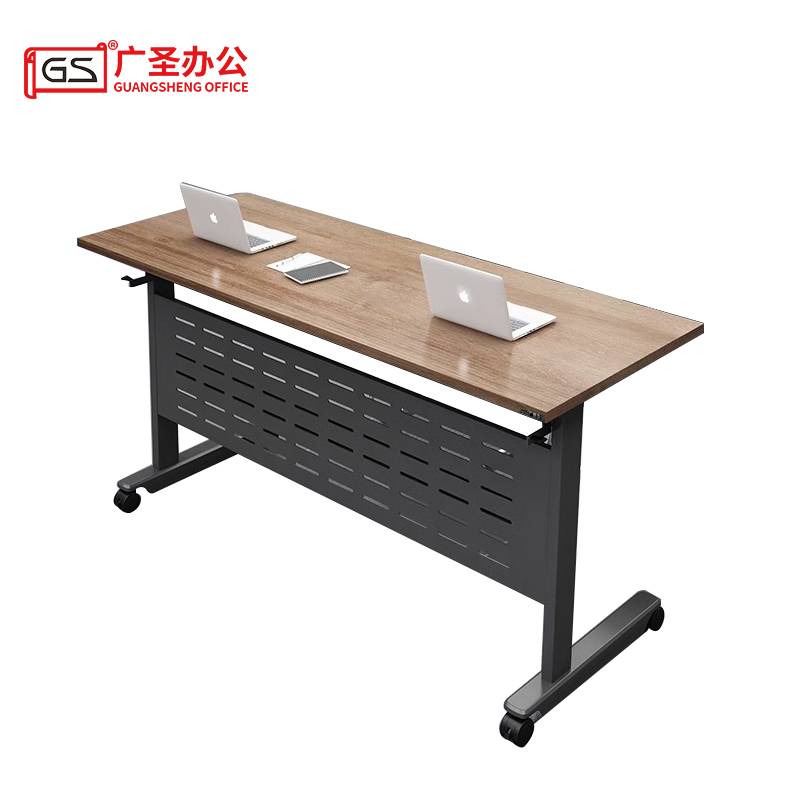 GS广圣 办公桌培训桌学习桌折叠条桌椅 1.2米 1桌2椅 XH1512 套高清大图