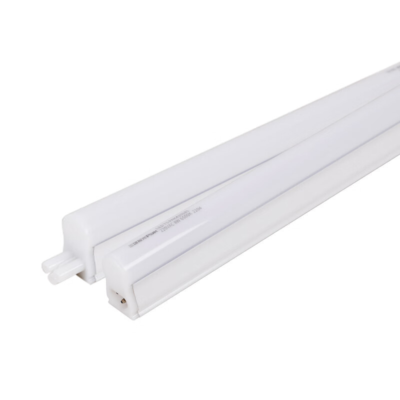 T5 LED一体化灯管支架日光灯管节能灯(三孔铝壳)0.6米8W白光(6500K)