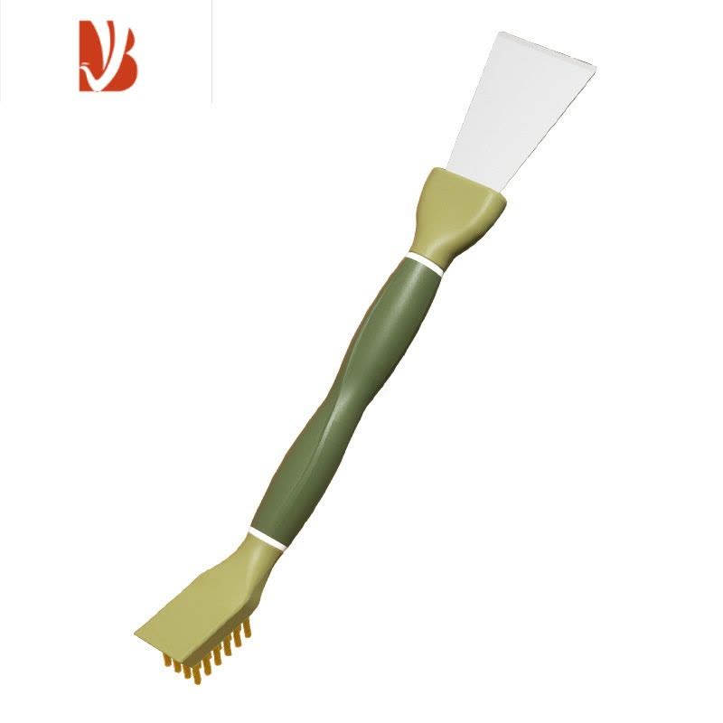 三维工匠厨房双头清洁铲加厚油烟铲煤气灶台面缝隙刷除污刀冰箱除霜铲刀图片