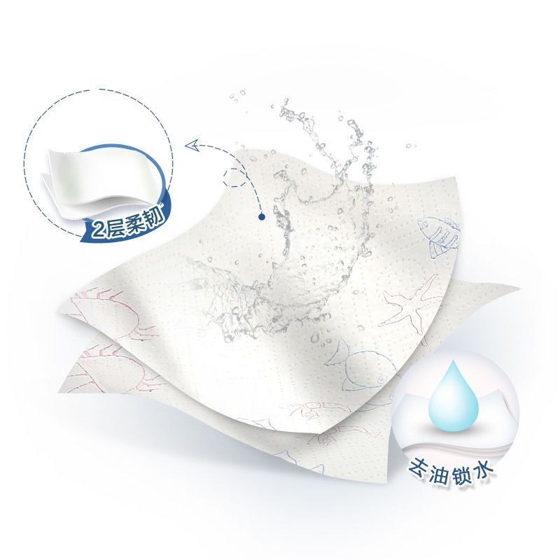 厨房用纸巾吸油吸水纸擦油厨房纸专用【厨房湿巾1包40片】