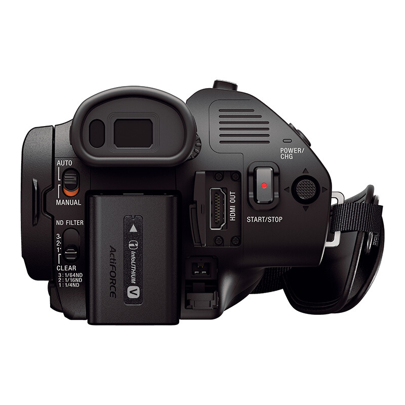 索尼(SONY)FDR-AX700 4K HDR民用高清数码摄像机 家用/直播1000fps超慢动作,带支架 GD