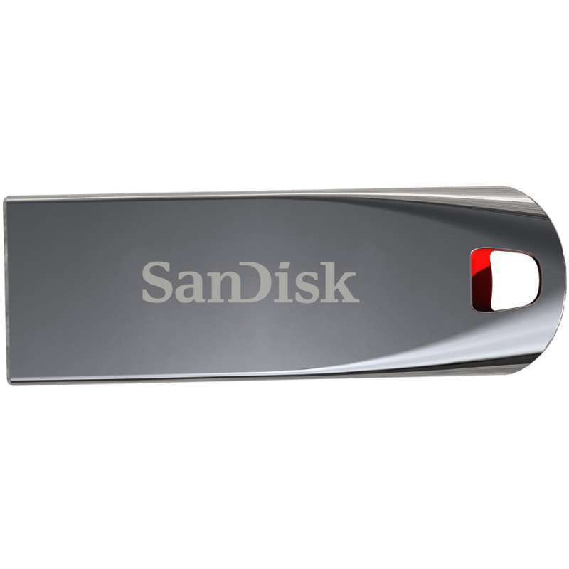 闪迪(SanDisk)酷晶 金属迷你创意U盘 CZ71/32G 银灰色 内含安全加密软件