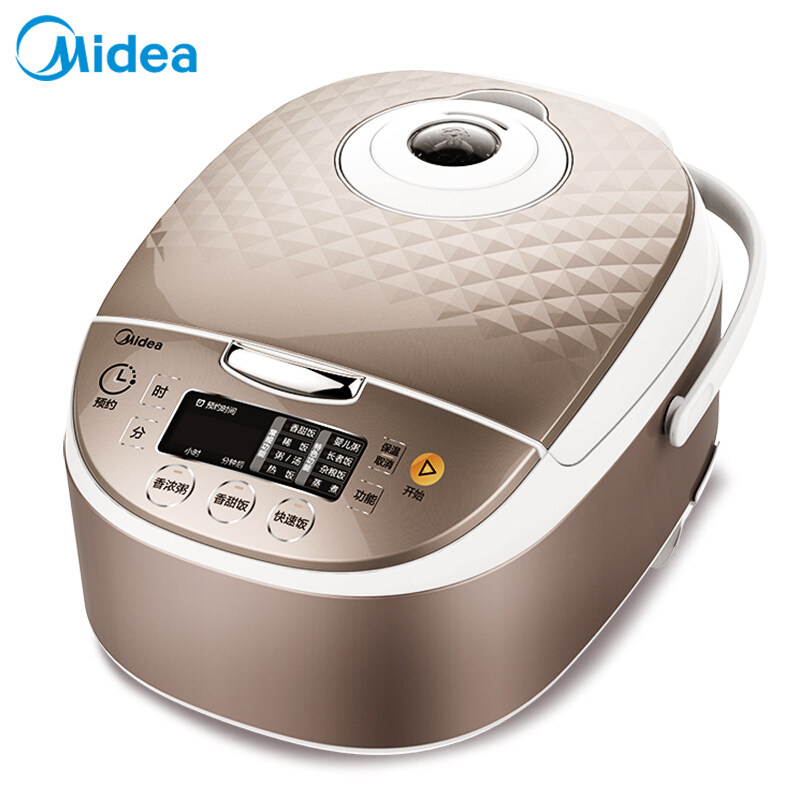 美的(Midea)电饭煲 匠铜圆灶釜 匀火速热盘 24小时预约电饭煲
