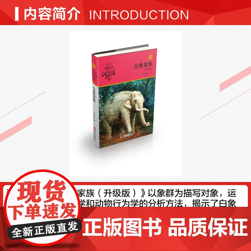 白象家族 升级版 沈石溪动物小说正版品藏书系 小学生三年级四年级课外书7-8-9-10岁寒暑假课外书阅读浙江少年儿童出版