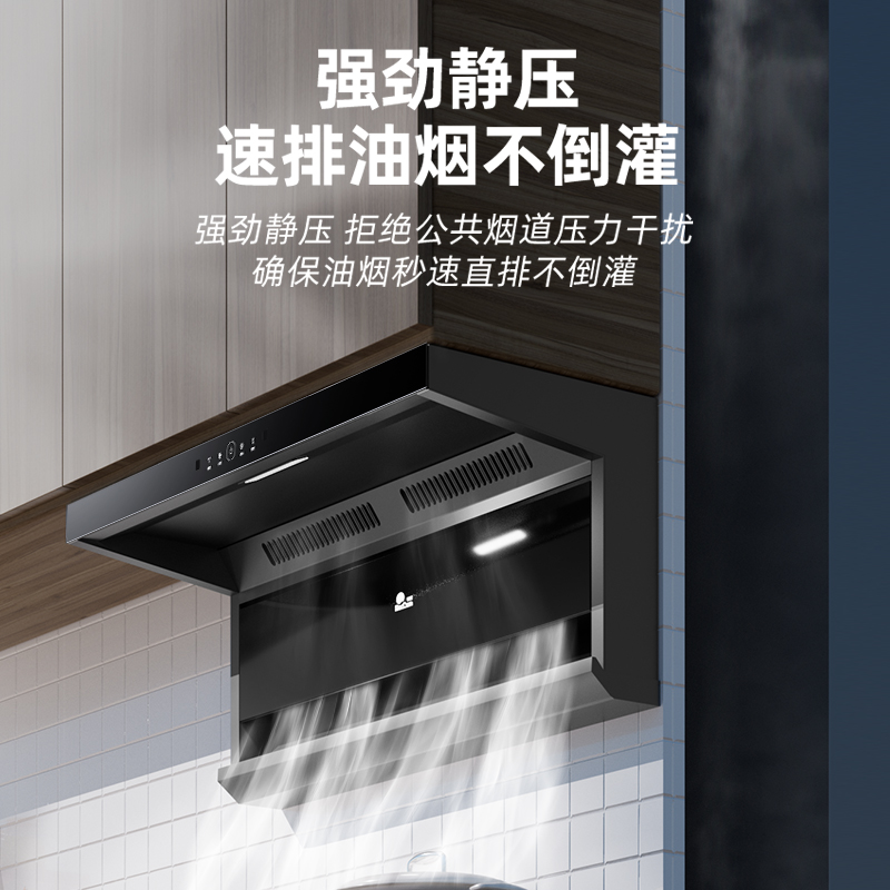 红日(RedSun)顶侧双吸挥手感应智控油烟机 22立方爆炒瞬吸 强劲静压一级能效节能油烟机免拆卸自清洗 LEU31H高清大图
