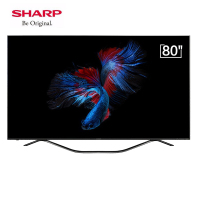 夏普（SHARP）80A8AB 80英寸 4K超高清 人工智能远场语音 网络WIFI液晶电视机