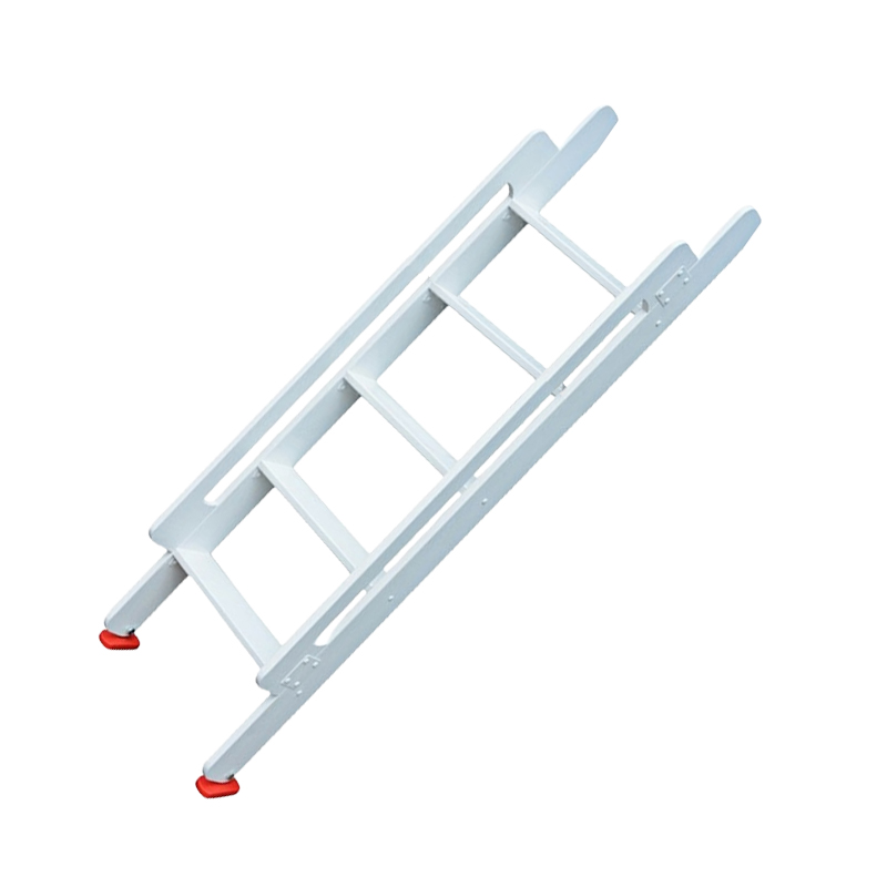 围达 实木白色直梯 扶手款-5踏步 个高清大图