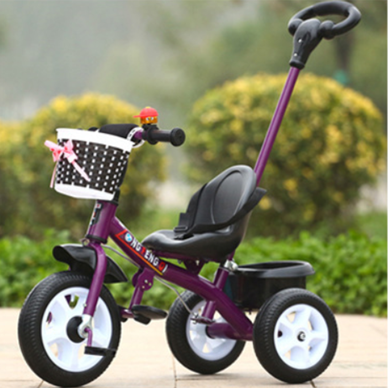 zhixin)儿童三轮车脚踏车小孩自行车男女宝宝童车手推车2-3-4岁单车