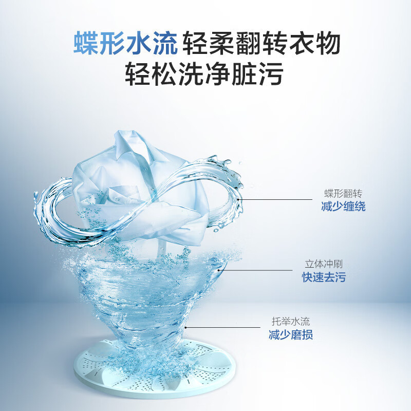 [国补链接专享]海尔(Haier)洗衣机全自动直驱变频波轮10公斤大容量家用桶自洁超净洗羊毛柔护洗衣 Mate1 EB1