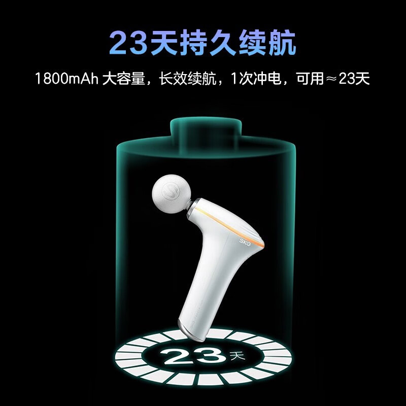 艾诗凯奇SKG 筋膜枪F5(白)高清大图