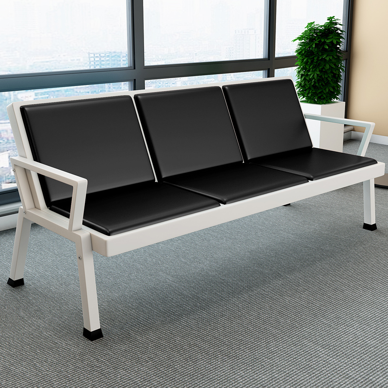 连排椅三人位休息椅等候椅办公长椅接待椅公共座椅法耐医院银行沙发椅