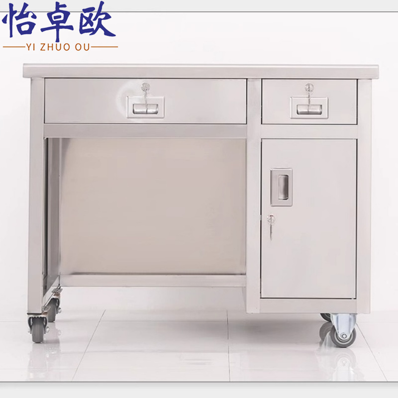 怡卓欧不锈钢工作桌1m左门张高清大图