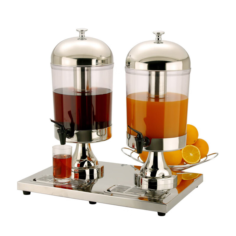 新力士双头不锈钢饮料鼎果汁机饮料桶X23688PX2(2*8升)高清大图