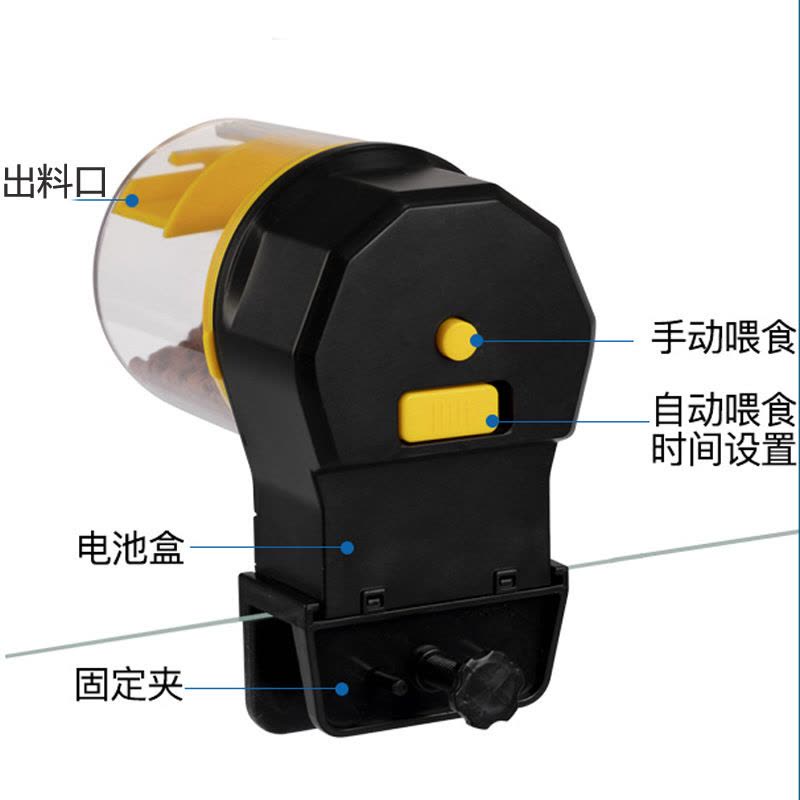 鱼缸自动喂食器智能定时自动投食器水族箱自动喂食器大容量喂鱼器图片