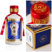 珍酒 小珍五 珍酒小瓶装 53度 酱香型白酒 100ml/盒 单瓶装 盒装 新老包装随机发货