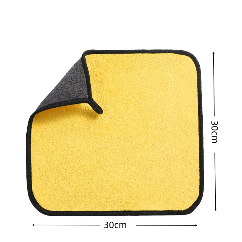 洁能尚 JNS0425 30*30cm 54g 1块/包 高密珊瑚绒清洁 抹布 (计价单位:包) 灰黄色高清大图