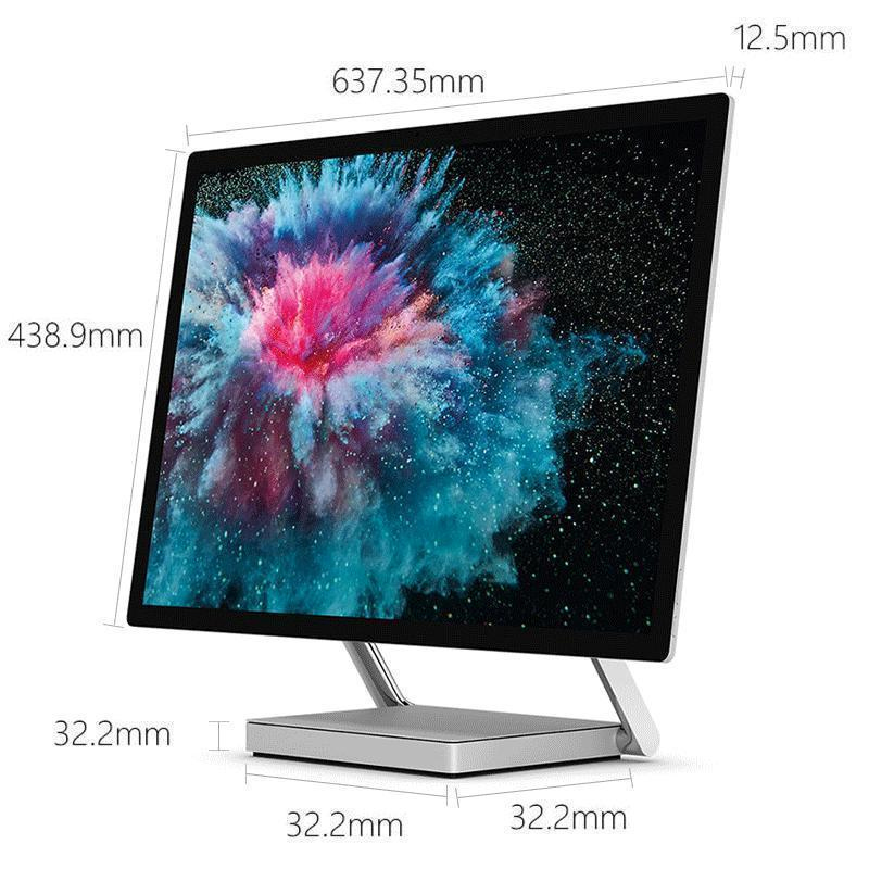微软( Microsoft ) SurfaceStudio 2 28英寸-体机电脑(第7代英特尔酷睿17处理器I7-7820HQ32GB 1TB独显GTX1070银色)设计师专用