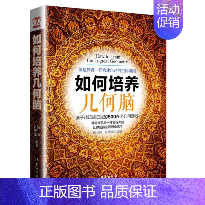 【正版】 类小游戏 如何培养几何脑 500个几何图形游戏 立体几何培养数学思维观察力专注力多维思考 小孩成人逻辑思维