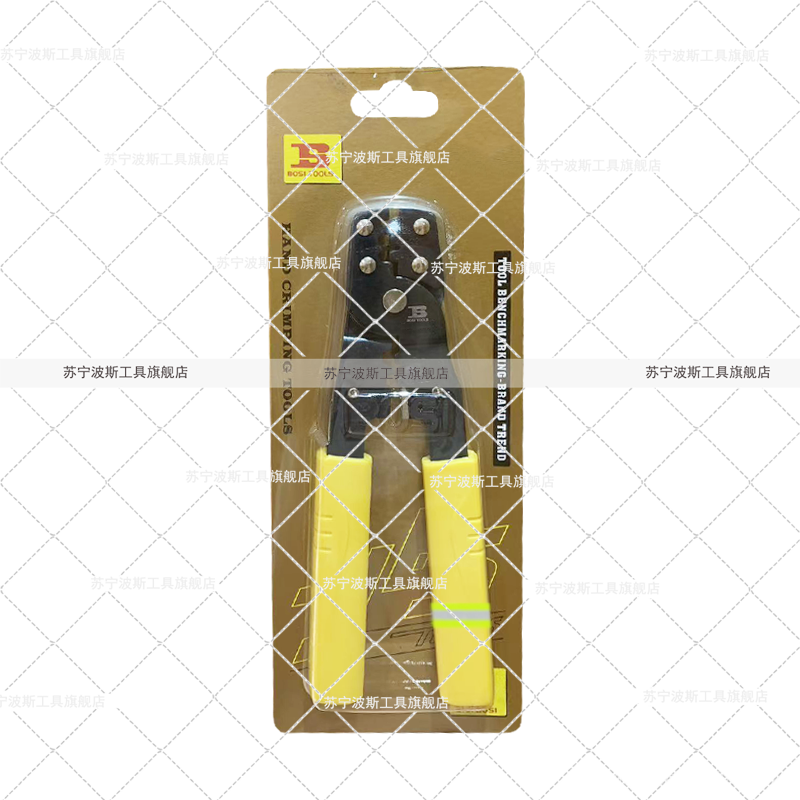 波斯(BOSI) 荧光系列压接钳 0.08-5.2mm² 把高清大图
