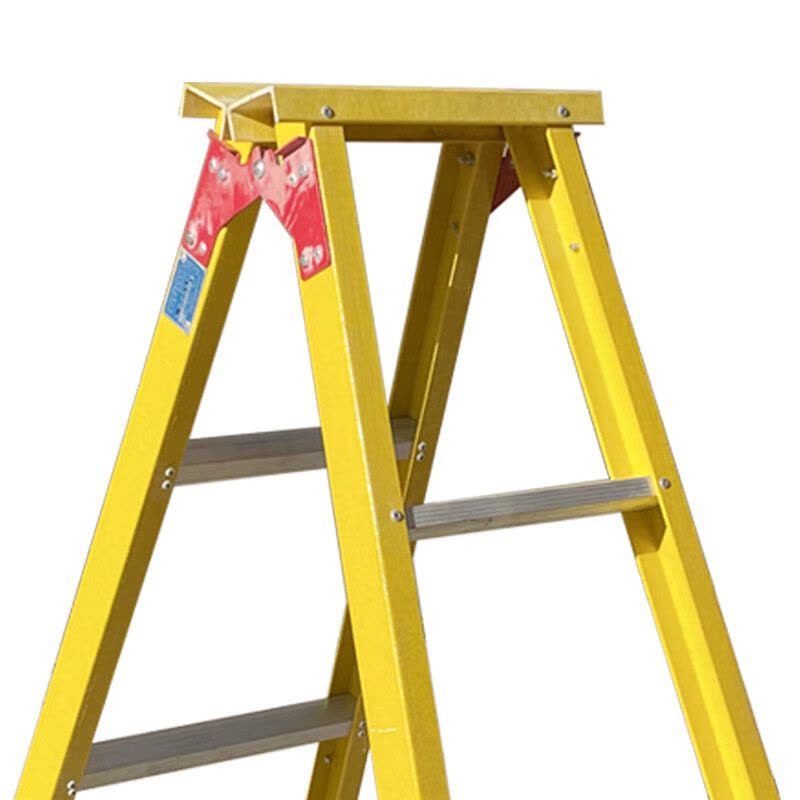 兴航发XHF-JRZ400绝缘人字梯4米10步梯玻璃钢人字梯双侧梯承重100KG耐压35kV绝缘梯子 工程梯子图片