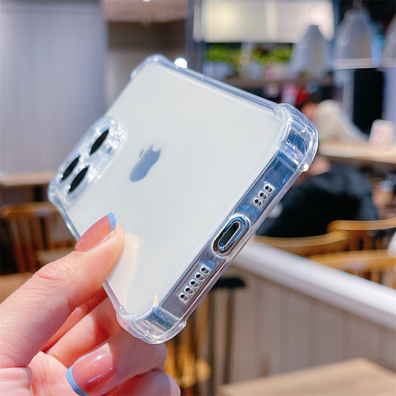 安美宝 苹果15/14手机壳iPhone13promax的保护套12硅胶xs透明Xr简约气囊新款Plus防摔11保护壳