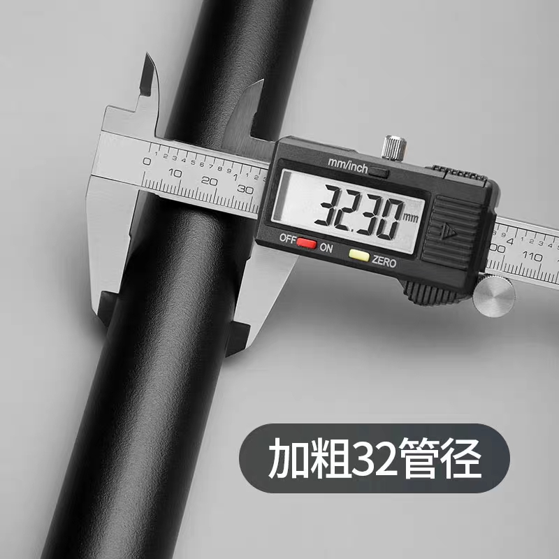 三维工匠免打孔窗帘轨道杆卧室阳台罗马杆伸缩晾衣杆卫生间浴帘杆收缩单 微调端盖117-167cm加粗加厚(管径32MM浴杆高清大图