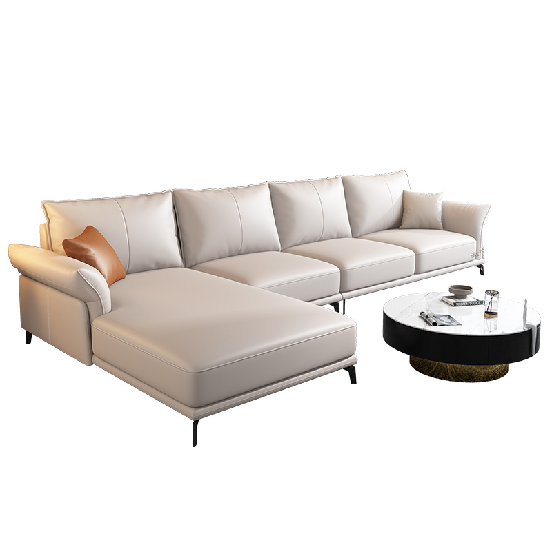 德致极简真皮沙发意大利进口皮质大小户型客厅组合沙发轻奢沙发