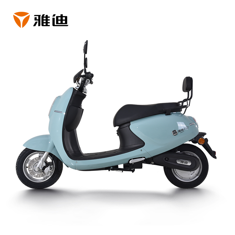 雅迪(yadea)新款 电动车米迪时尚小龟王代步车电动轻便摩托车自行车电瓶车 米迪都市版60V20AH铅酸[蓝色]