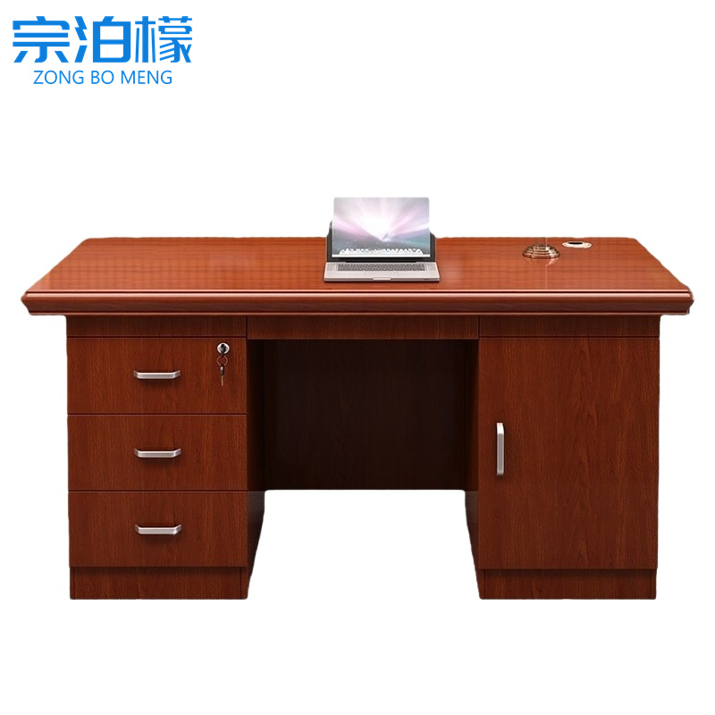 宗泊檬办公桌木质高清大图