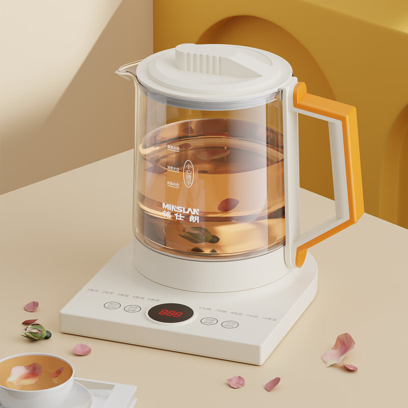 铭仕朗(MINSLAN) 多功能养生壶智能煮茶器烧水壶雾萃壶 1.5L MSL-YSH004