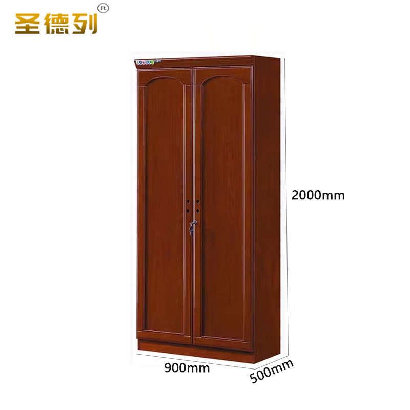 圣德列 简约更衣柜储物柜I-1 900*500*2000mm 胡桃色