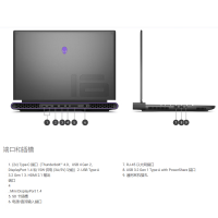 2023年新款 外星人游戏本 ALIENWARE M16 16英寸笔记本电脑 i9-13900HX RTX4080显卡 64G内存 2TB固态 2K屏幕 240HZ 笔记本