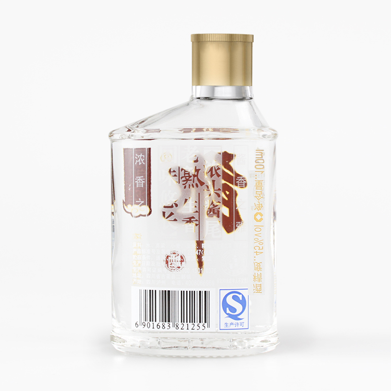 郎酒小酒 歪嘴郎 小郎酒 浓酱兼香型 45度100ml 白酒 单瓶/裸瓶装