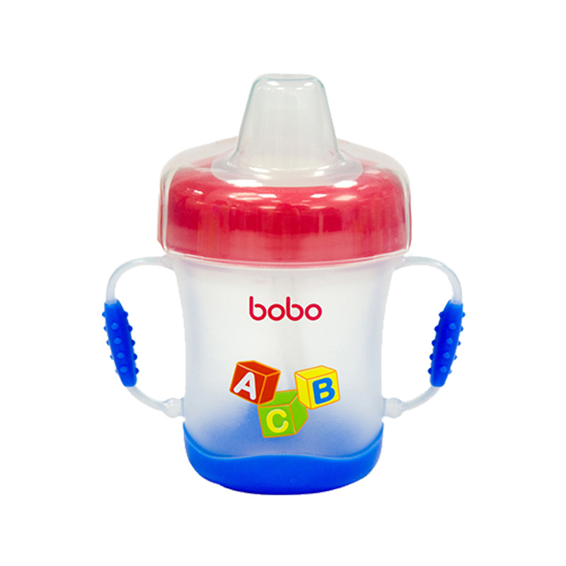 乐儿宝(bobo)安全软嘴杯PP学饮杯水杯水壶 170ML红色 适用年龄6个月以上