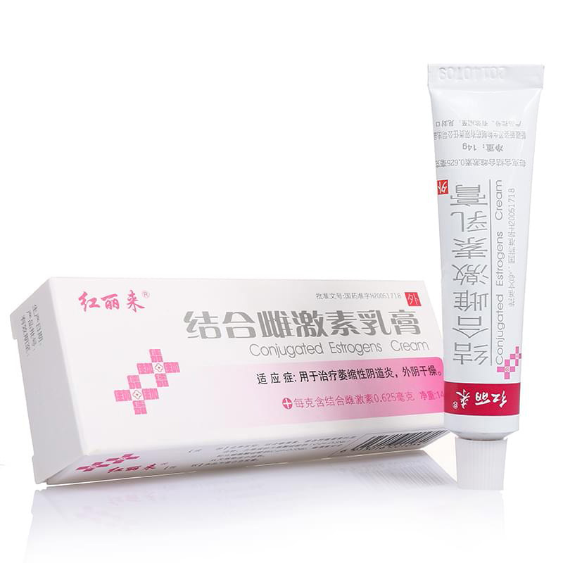 红丽来结合雌激素乳膏14g1支参数