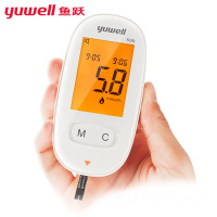 鱼跃(YUWELL)血糖仪 家用智能免调码590 血糖仪器含100份试纸针头 语音背光