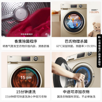 海尔(Haier)洗衣机滚筒10KG全自动巴氏除菌变频家用筒自洁中途添衣上排水